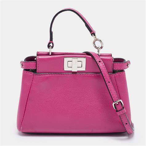 fucshia fendi peekaboo bag|fendi peekaboo price euro.